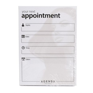 Agenda Appointment Cards - Stylist - Beige/White