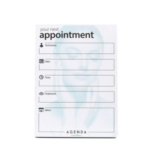 Agenda Appointment Cards - Technician - Blue/White
