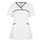 Dream Ladies Jet Scrub Top With Contrast Trim